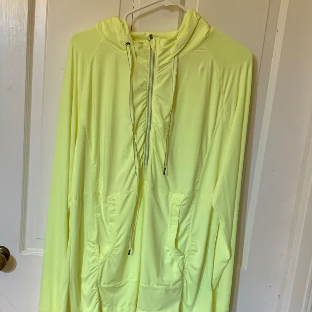 Tangerine activewear yellow hooded jacket